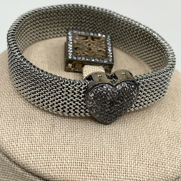 Suspicion QVC Stainless Steel Mesh Bracelet with 925 Interchangeable Ornaments - Picture 4 of 17